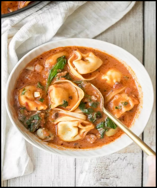 Creamy Tortellini Soup